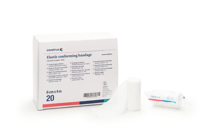 Covetrus Bande Élastique Blanche 4cm x 4m (Lot de 20) Covetrus Bande Élastique Blanche 4cm x 4m (Lot de 20)